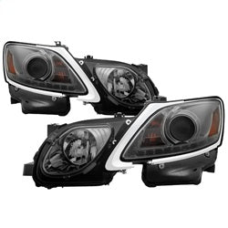 Spyder Auto 5082817 Projector Headlights - DRL LED - Smoke