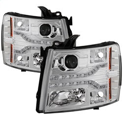 Spyder Auto 5083586 Projector Headlights - Version 2 - LED DRL - Chrome