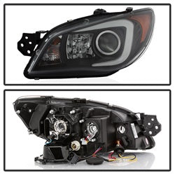 Spyder Auto 5083920 Projector Headlights - Light Bar DRL - Black