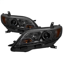 Spyder Auto 5083999 Projector Headlights - DRL LED - Smoke
