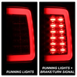 Spyder Auto 5084040 LED Tail Lights - Red Clear