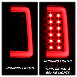 Spyder Auto 5084088 Light Bar LED Tail Lights - Version 3 - Black