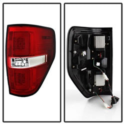 Spyder Auto 5084224 LED Tail Lights - Version 2 - Red Clear