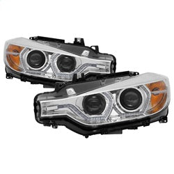 Spyder Auto 5084354 Projector Headlights - LED DRL - Chrome