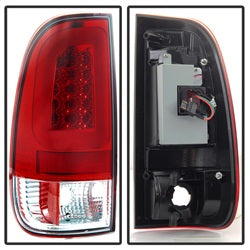 Spyder Auto 5084453 Light Bar LED Tail Lights - Version 3 - Red Clear