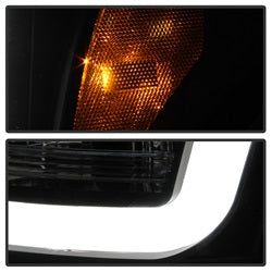 Spyder Auto 5084460 Projector Headlights - Version 2 - Light Bar DRL - Black