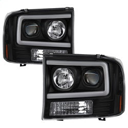 Spyder Auto 1PC Light Bar Projector Headlights - Black - 5084491