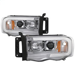 Spyder Auto 5084613 Projector Headlights - Version 2 - Light Bar DRL - Chrome