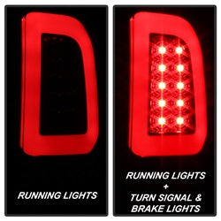 Spyder Auto 5084729 Light Bar LED Tail Lights - Version 3 - Black Smoke