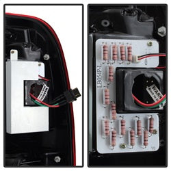 Spyder Auto 5084736 Light Bar LED Tail Lights - Version 3 - Red Clear