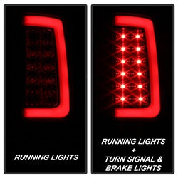 Spyder Auto 5084750 LED Tail Lights - Version 2 - Black Smoke