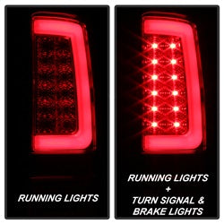 Spyder Auto 5084767 LED Tail Lights - Version 2 - Red Clear