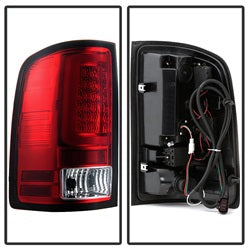 Spyder Auto 5084767 LED Tail Lights - Version 2 - Red Clear