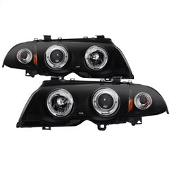 Spyder Auto 5084804 Projector Headlights 1PC - LED Halo - Amber Reflector - Black Smoke