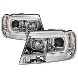 Spyder Auto 5085214 Light Bar Projector Headlights - Version 2 - Chrome