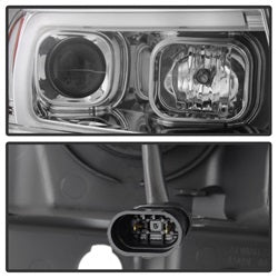 Spyder Auto 5085214 Light Bar Projector Headlights - Version 2 - Chrome