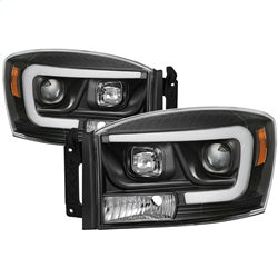 Spyder Auto 5085306 Projector Headlights - Version 2 - Light Bar DRL - Black