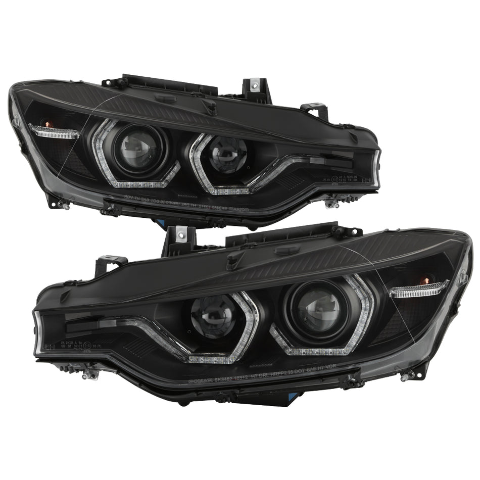 Spyder Auto 5086754 Projector Headlights - Black
