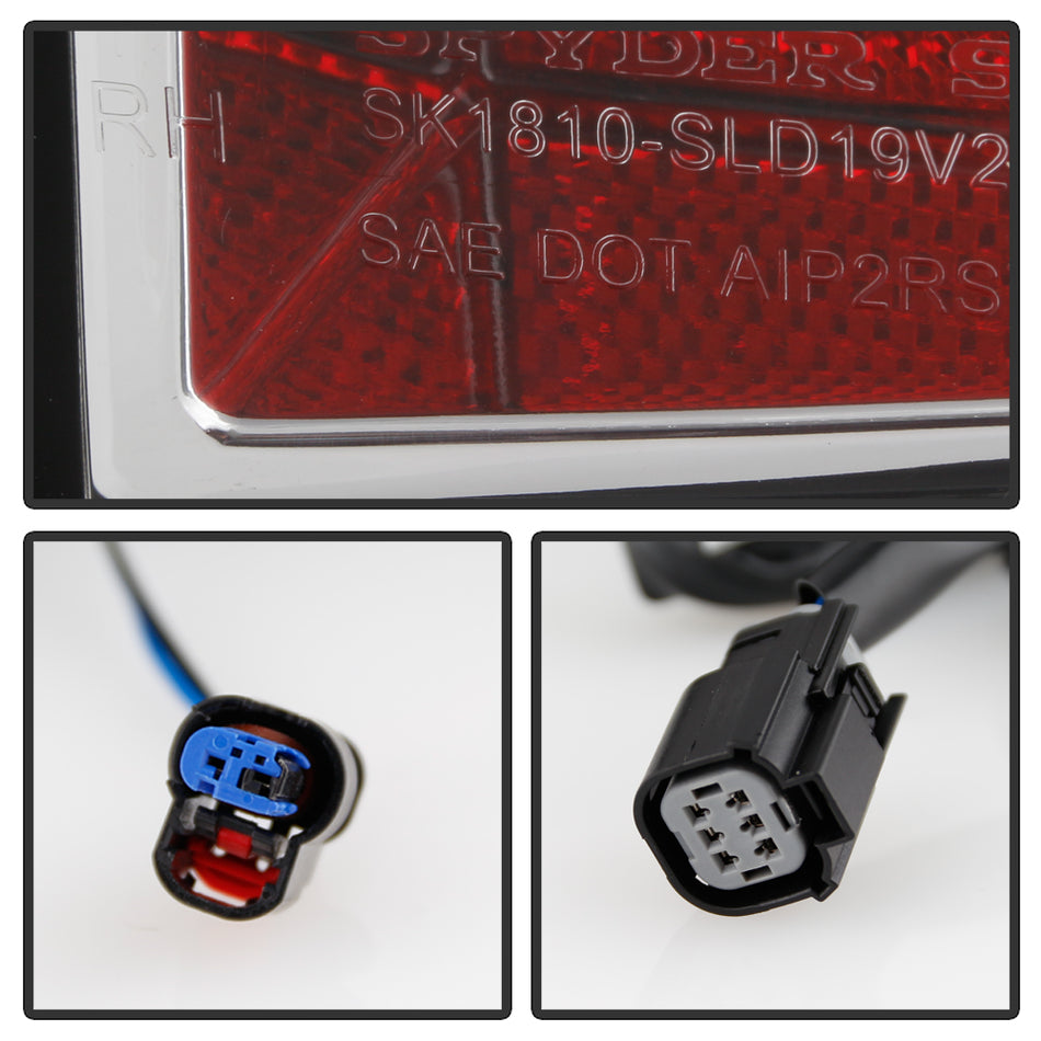 Spyder Auto 5087287 LED Tail Lights - Chrome