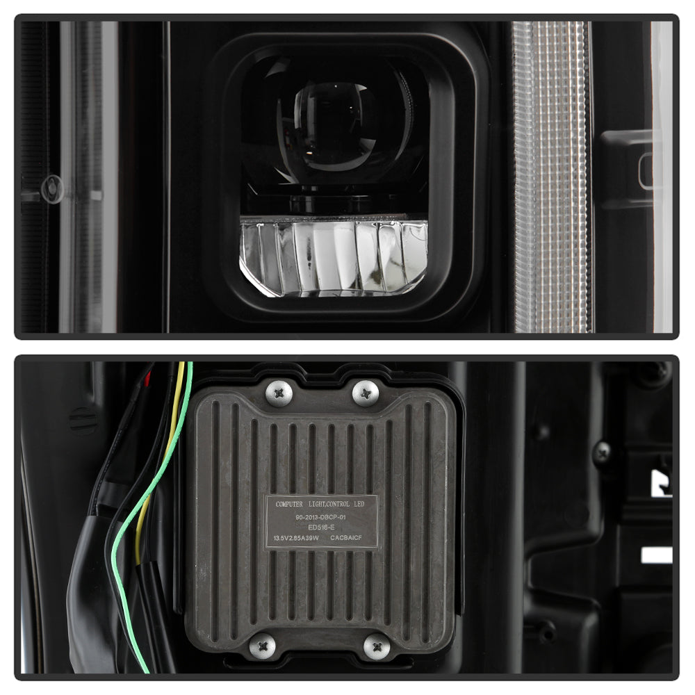 Spyder Auto 5087430 LED Headlights - Sequential Turn Signal - Chrome