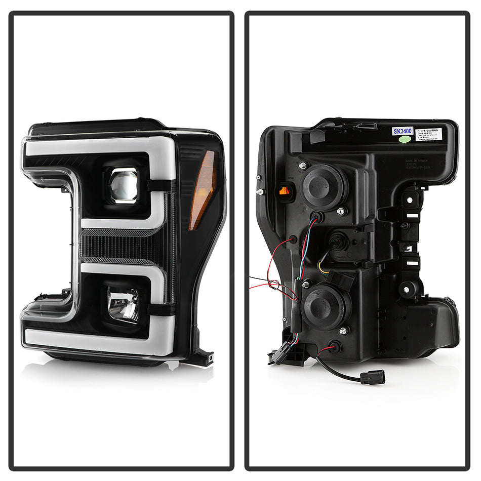 Spyder Auto 5087850 Projector Headlights - White Light Bar Parking Light - Black