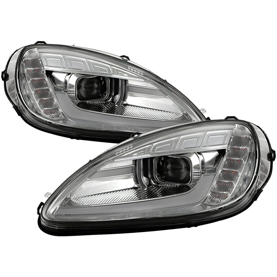 Spyder Auto 5087942 High-Power LED Module (High Beam And Low Beam) Equipped Headlights - Chrome