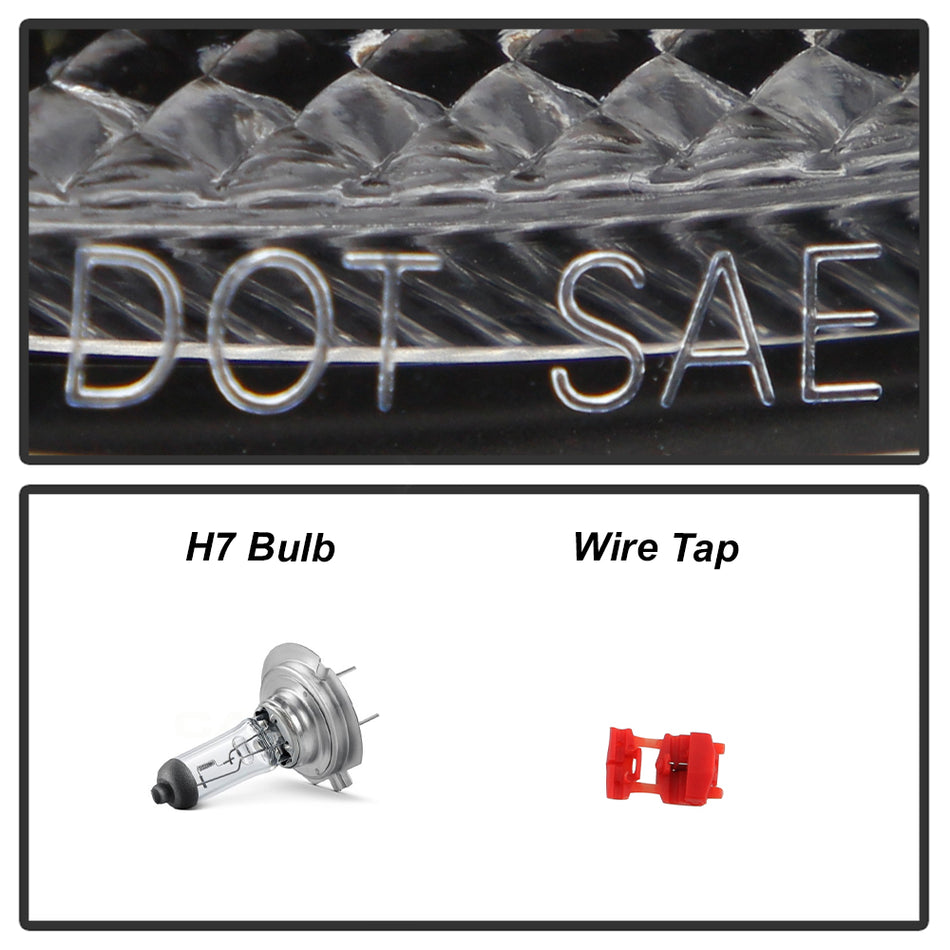 Spyder Auto 5088215 Projector Headlights - Version 2 - DRL - Black