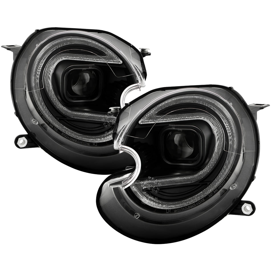 Spyder Auto 5088222 Projector Headlights - Version 2 - Switch Back DRL - Black