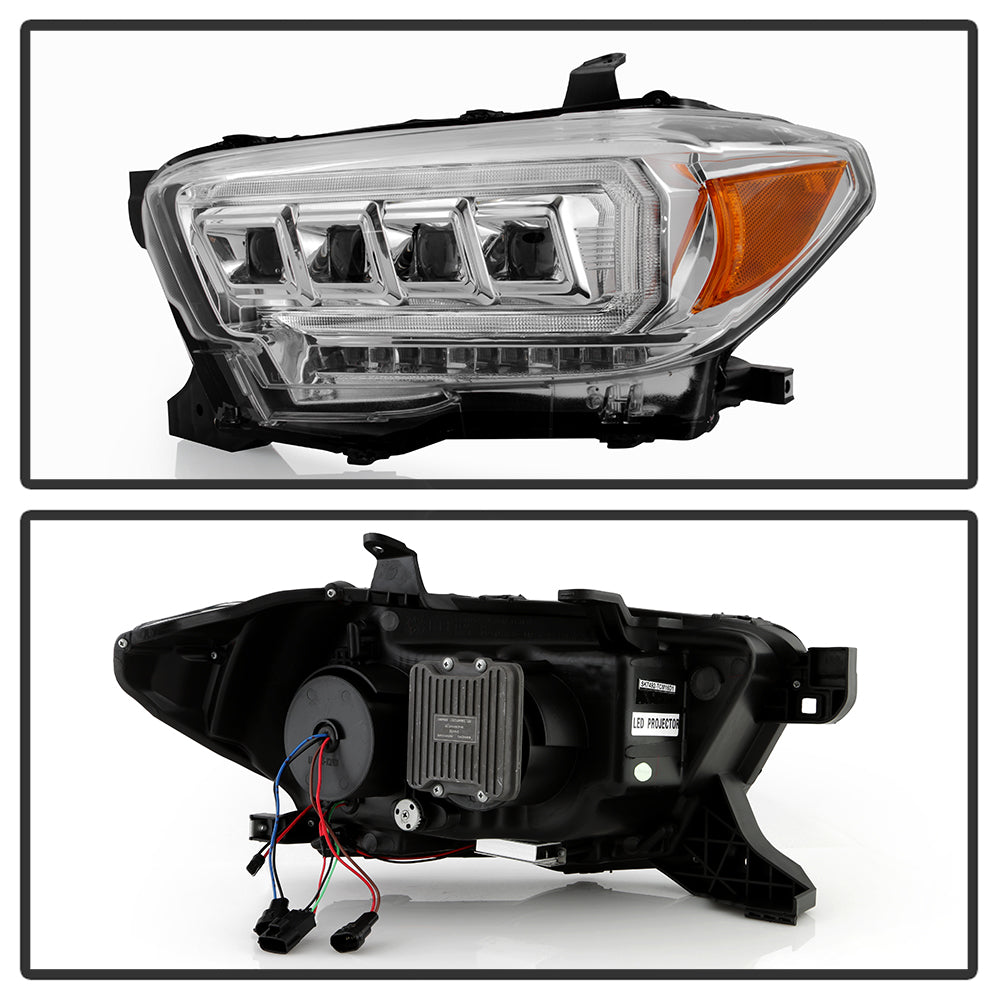 Spyder Auto 5088369 Multi-Beam High-Power LED Module Equipped Headlights - Chrome