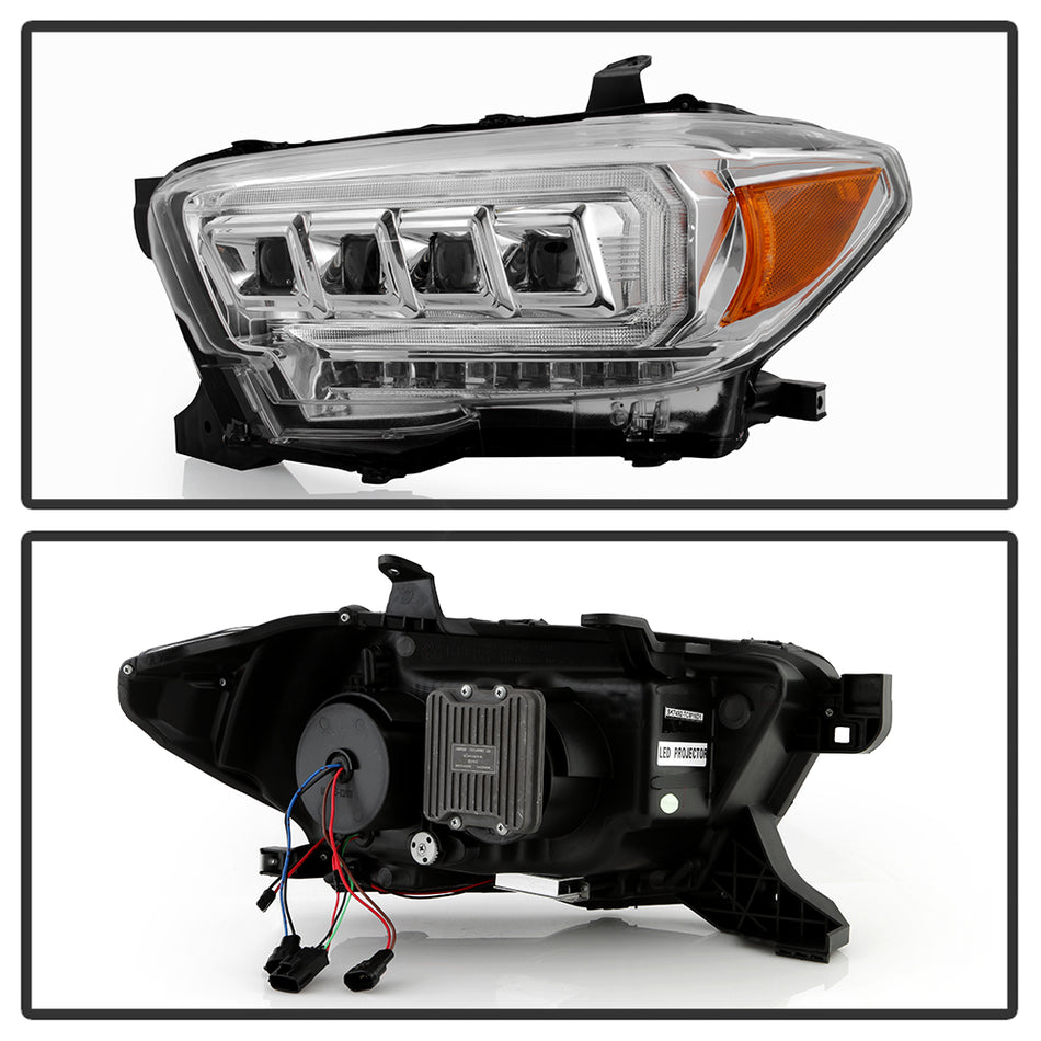 Spyder Auto 5088369 Multi-Beam High-Power LED Module Equipped Headlights - Chrome