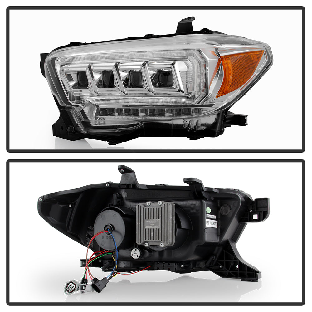Spyder Auto 5088383 Multi-Beam High-Power LED Module Equipped Headlights - Chrome