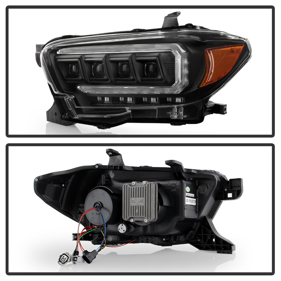 Spyder Auto 5088390 Multi-Beam High-Power LED Module Equipped Headlights - Black