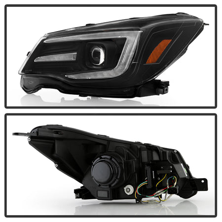 Spyder Auto 5088444 Headlights - Sequential LED Turn Signal - Black