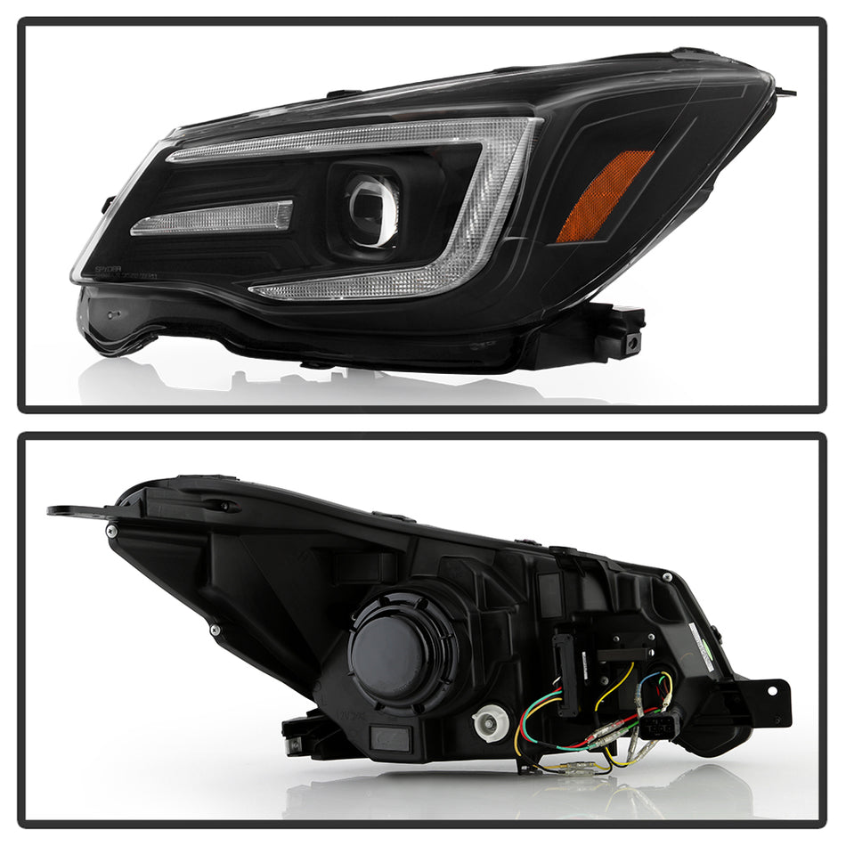 Spyder Auto 5088444 Headlights - Sequential LED Turn Signal - Black