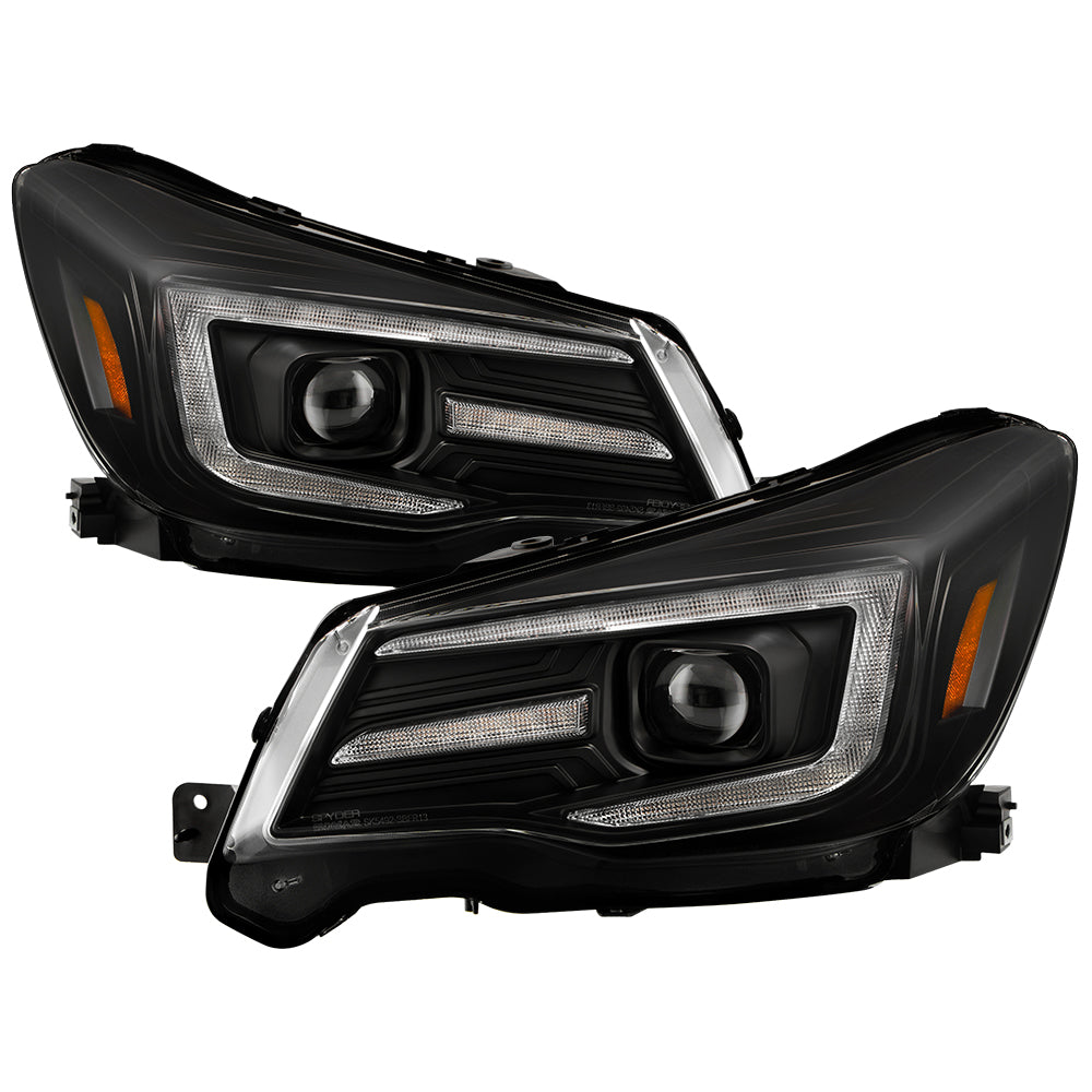 Spyder Auto 5088451 Headlights - Sequential LED Turn Signal - Black