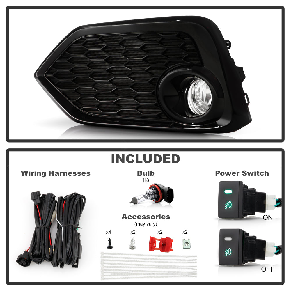 Spyder Auto 9043321 OEM Fog Light w/Switch - Clear