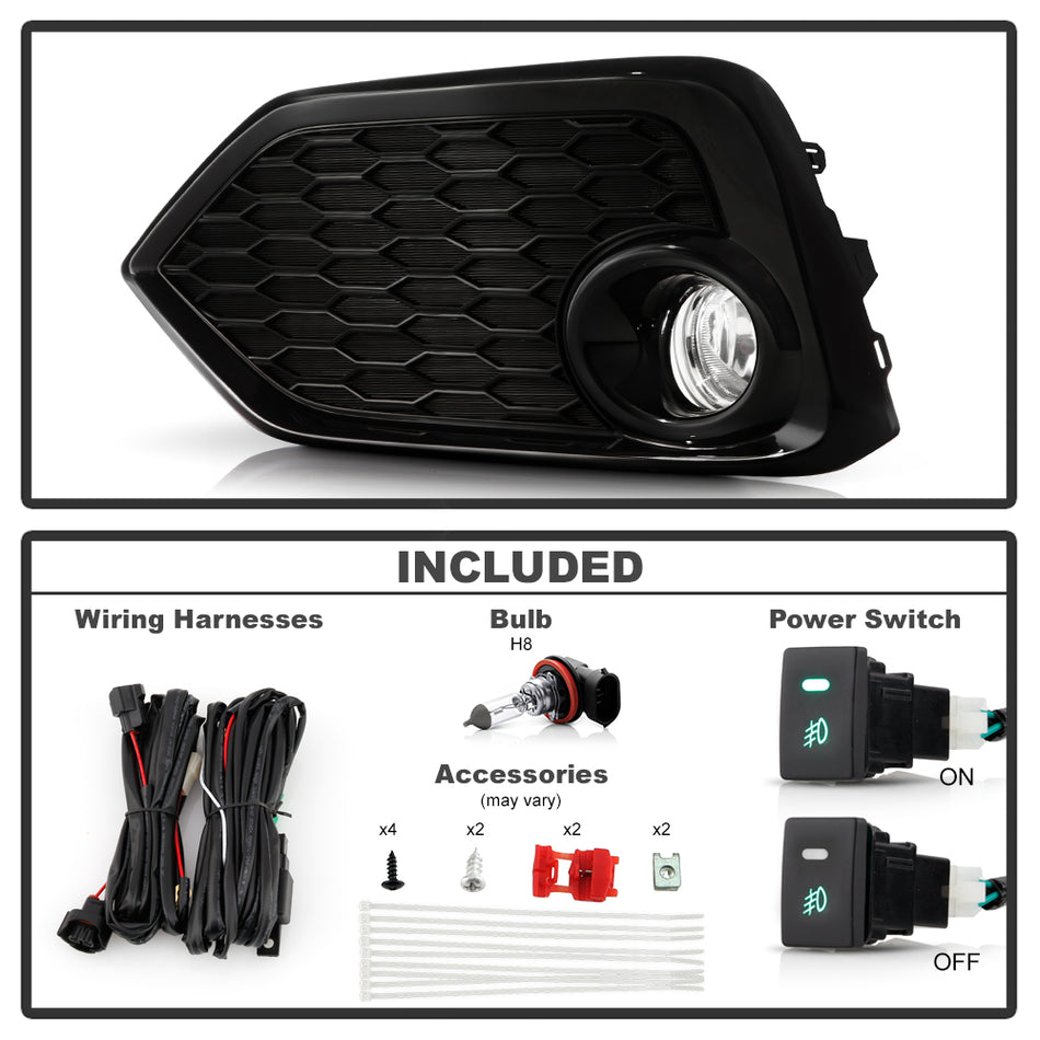 Spyder Auto 9043321 OEM Fog Light w/Switch - Clear