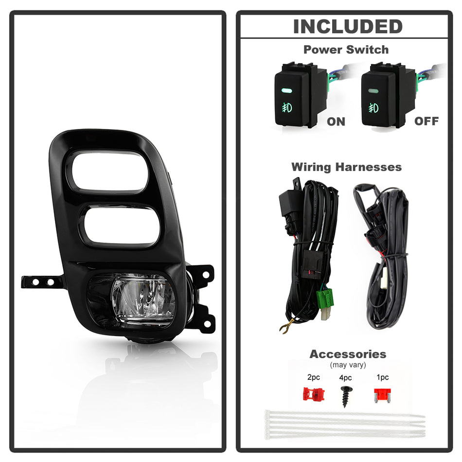 Spyder Auto 9051012 OEM Full LED Fog Lights w/ Switch - Clear