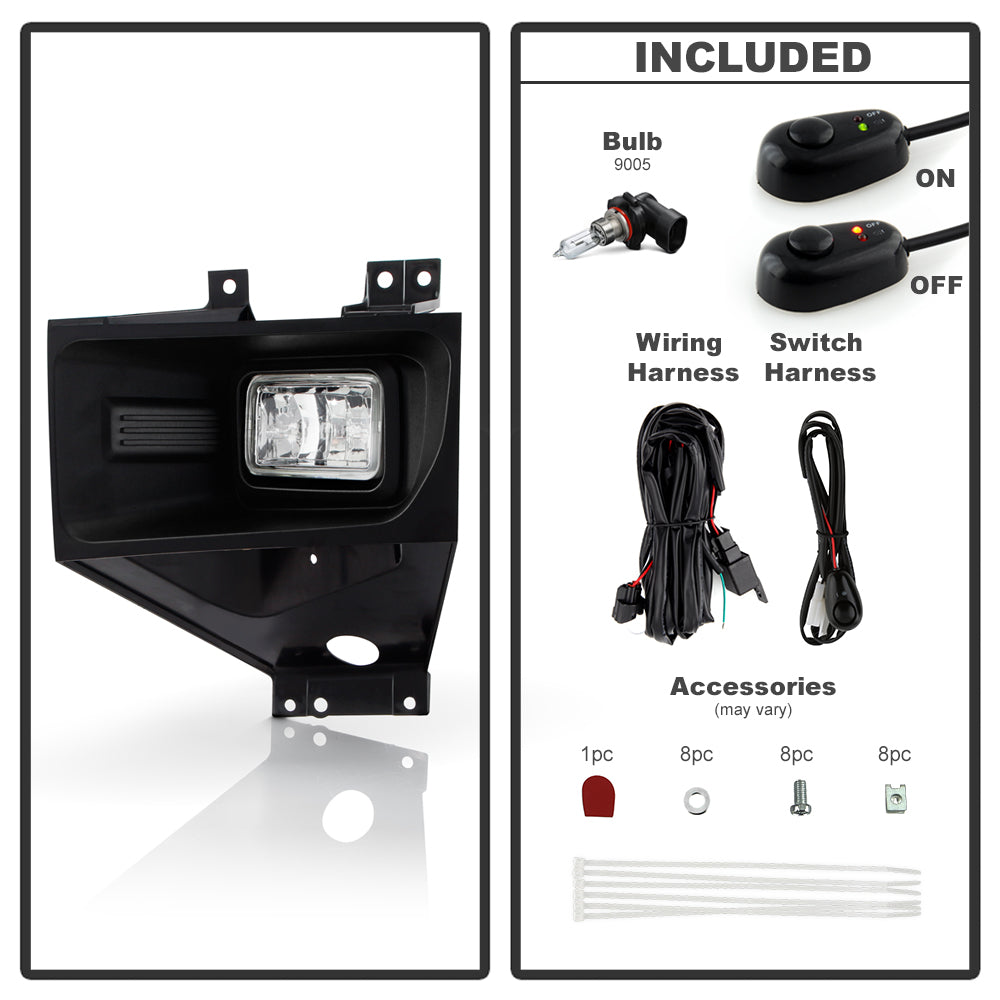 Spyder Auto 9051098 OEM Style Fog Lights - With Switch - Clear