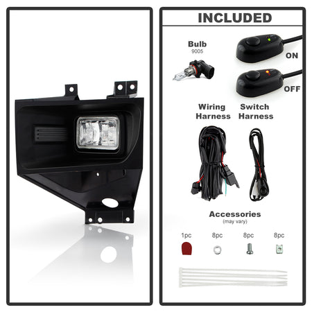 Spyder Auto 9051098 OEM Style Fog Lights - With Switch - Clear