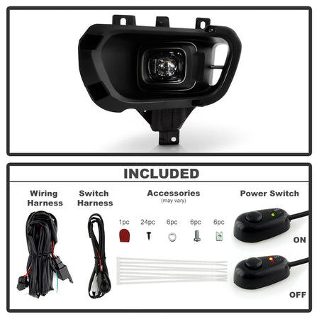 Spyder Auto 9051166 Full LED OEM Style Fog Lights w/Switch - Clear