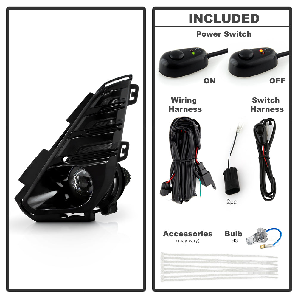 Spyder Auto 9051180 OEM Style Fog Lights W/Universal Switch