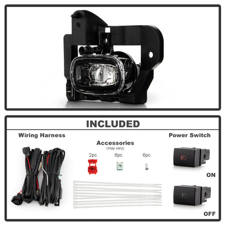 Spyder Auto 9051296 OEM Fog Lights W/Switch - Clear