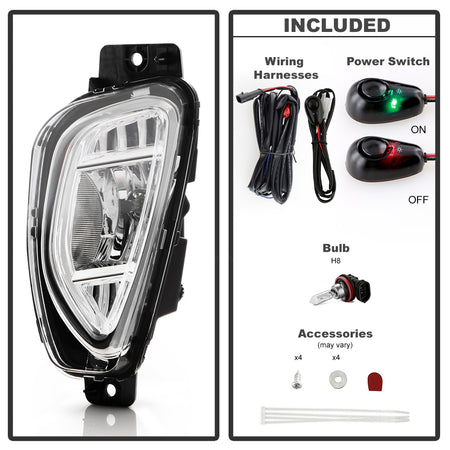 Spyder Auto 9052637 OEM Style Fog Lights w/Switch - Clear