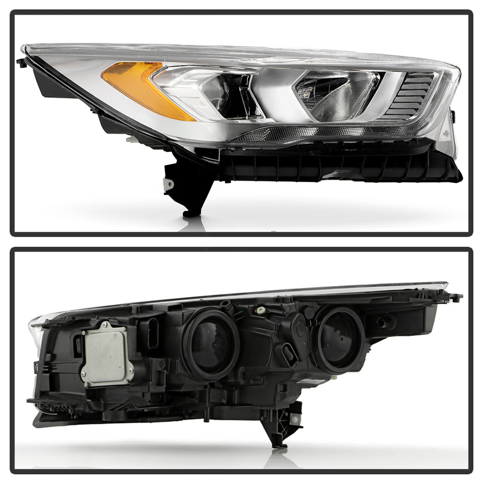 Spyder Auto 9956133 DRL Chrome Bezel Headlight - OE Right