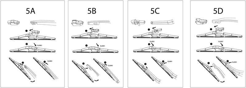 HELLA Rear Plastic Wiper Blade - RP14