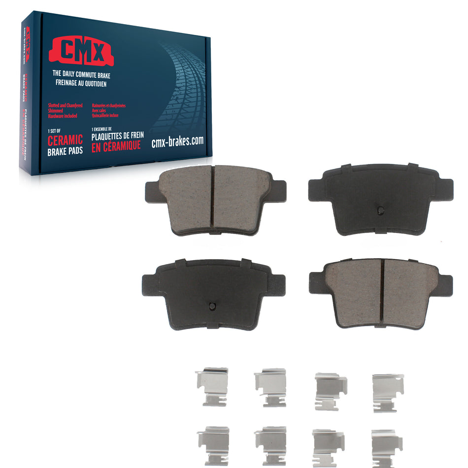 Rear Ceramic Disc Brake Pads CMX-D1071 For Ford Five Hundred Freestyle Taurus X Jaguar X-Type Sable