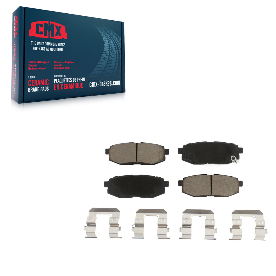 Rear Ceramic Disc Brake Pads CMX-D1124 For Subaru Forester Outback Legacy BRZ WRX Scion FR-S Toyota