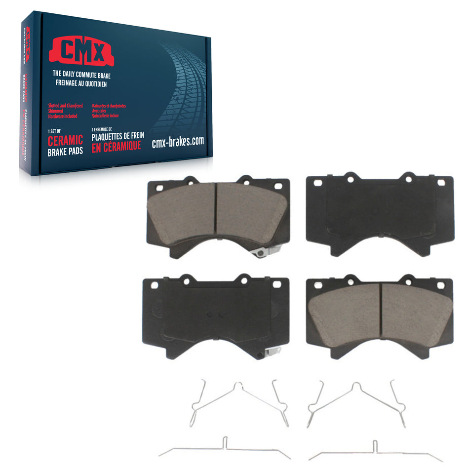 Front Ceramic Disc Brake Pads CMX-D1303 For Toyota Tundra Sequoia Lexus LX570 Land Cruiser