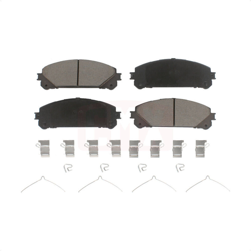 Front Ceramic Disc Brake Pads CMX-D1324 For Toyota Highlander Lexus Sienna RX350 NX200t RX450h NX300 RX350L Camry NX300h RX450hL Avalon Subaru bZ4X Crown NX250 NX350 NX350h NX450h+ Solterra RAV4 Prime by CMX